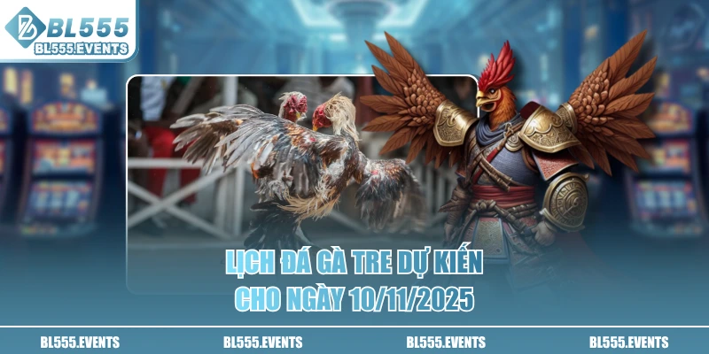 Lịch đá gà tre dự kiến cho ngày 10/11/2025